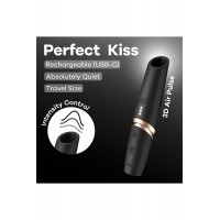 Клиторальный бесконтактный массажер Satisfyer Perfect Kiss черный