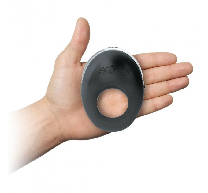 Кільце на пеніс з кліторальною стимуляцією Hot Octopuss Atom Cock Ring Clitoral Stimulator, чорне