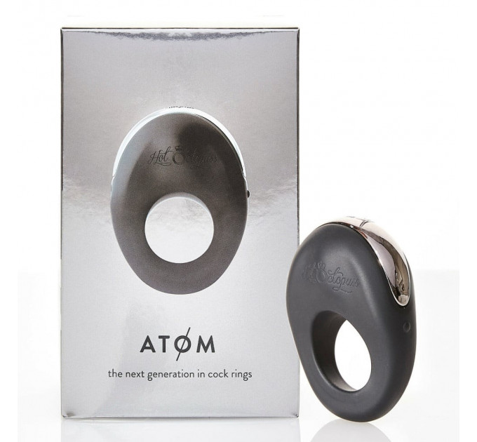 Кільце на пеніс з кліторальною стимуляцією Hot Octopuss Atom Cock Ring Clitoral Stimulator, чорне