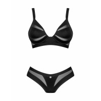 Комплект нижньої білизни Obsessive Chic Amoria чорний, M-L