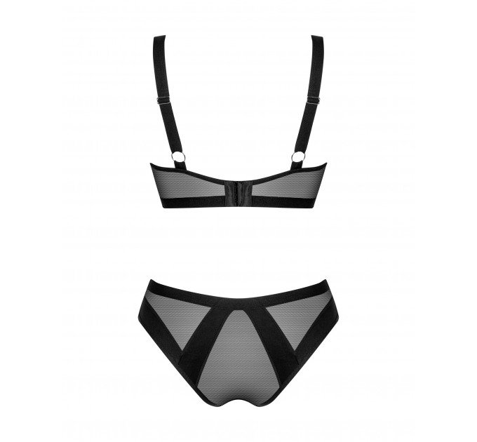 Комплект нижнего белья Obsessive Chic Amoria черный, M-L