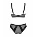 Комплект нижнего белья Obsessive Chic Amoria черный, M-L