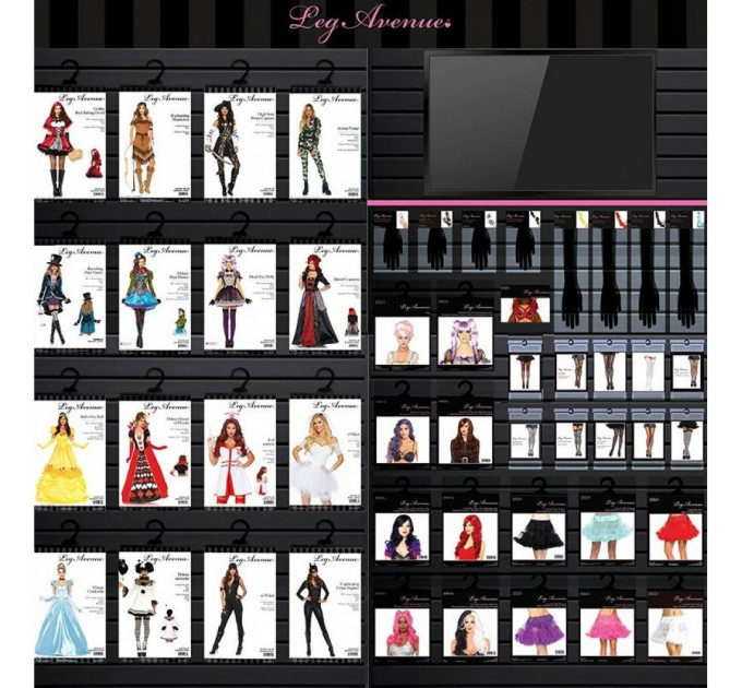 Костюм монашки Leg Avenue Sultry Sinner 3 предмета, черный с белым, S