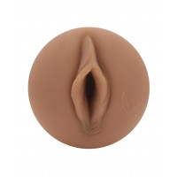Мастурбатор вагина Fleshlight Janice Griffith в колбе, реалистичный из киберкожи, бежевый