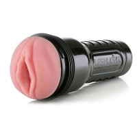 Мастурбатор вагина в колбе Fleshlight Pink Lady Mini-Lotus, с рельефом, киберкожа, бежевый