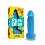 Мыло член на присоске Pure Bliss MINI голубое, 15 см