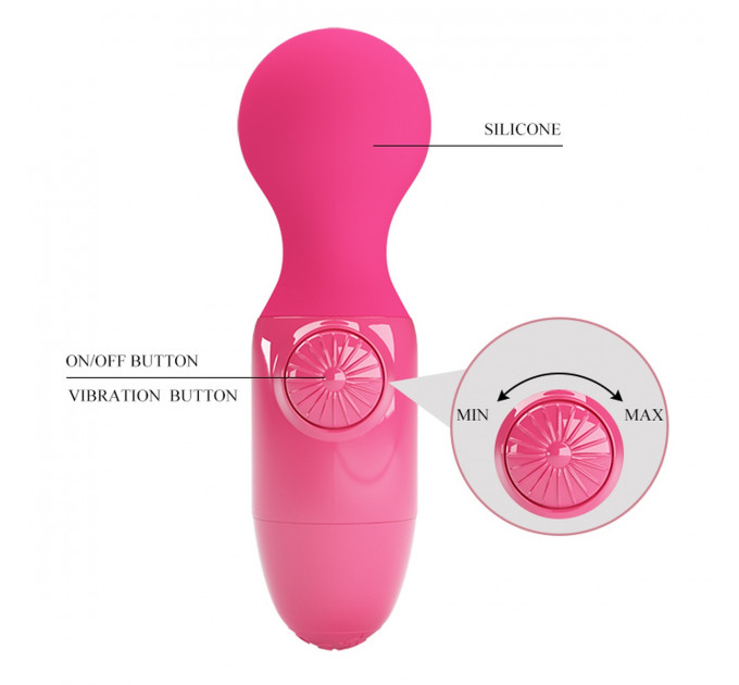 Мини-вибратор Pretty Love Little Cute розовый, 3.8 см