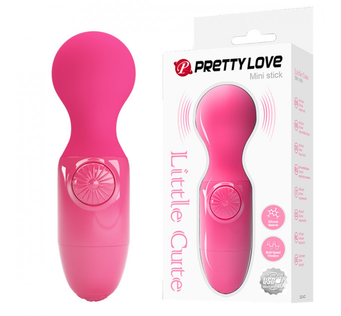 Мини-вибратор Pretty Love Little Cute розовый, 3.8 см