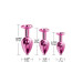Набор анальных пробок Global Novelties NIXIE METAL BUTT PLUG TRAINER SET, PINK METALLIC
