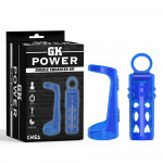 Насадка на пеніс із вібрацією CHISA Double Enhancer Kit-Blue-GK Power