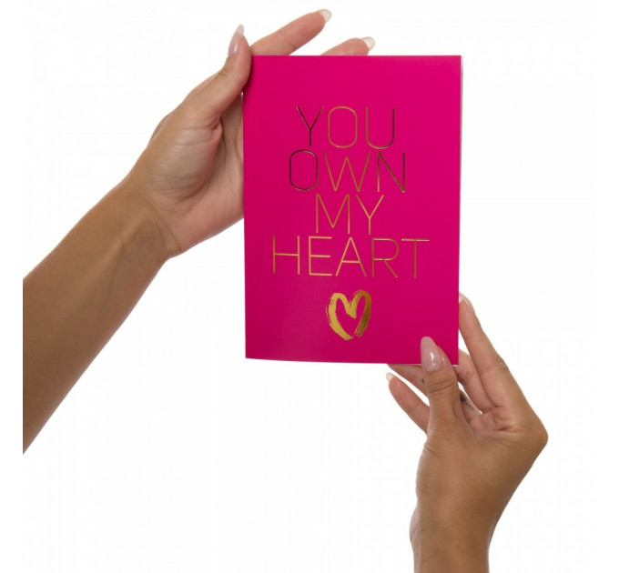 Подарочная открытка с набором Сашетов плюс конверт Kama Sutra You Own My Heart