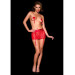Пояс для чулок из кружева OhMyG! Paris Garter Belt открытый сзади, красный, L/XL