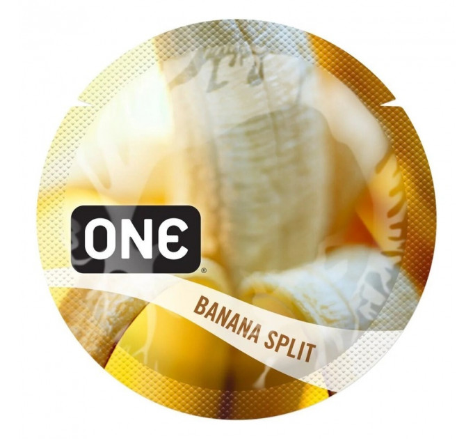 Набор презерватив 5шт One FlavorWaves банановый вкус ( Цена за 5 шт)