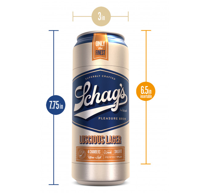 Самосмазывающийся мастурбатор SCHAG’S LUSCIOUS LAGER FROSTED