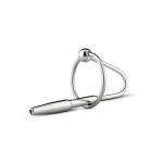 Уретральный стимулятор с кольцом Sinner Sperm Stopper металлический
