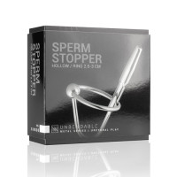 Уретральный стимулятор с кольцом Sinner Sperm Stopper металлический
