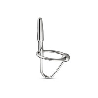 Уретральный стимулятор с кольцом Sinner Sperm Stopper металлический