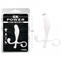 Стимулятор простаты Chisa GK Power Party с анатомическим рельефом, белый