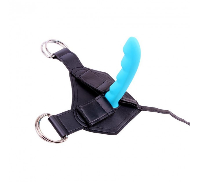 Страпон женский Chisa R.G.B Sex Harntss Cavelier с фаллоимитатором голубого цвета
