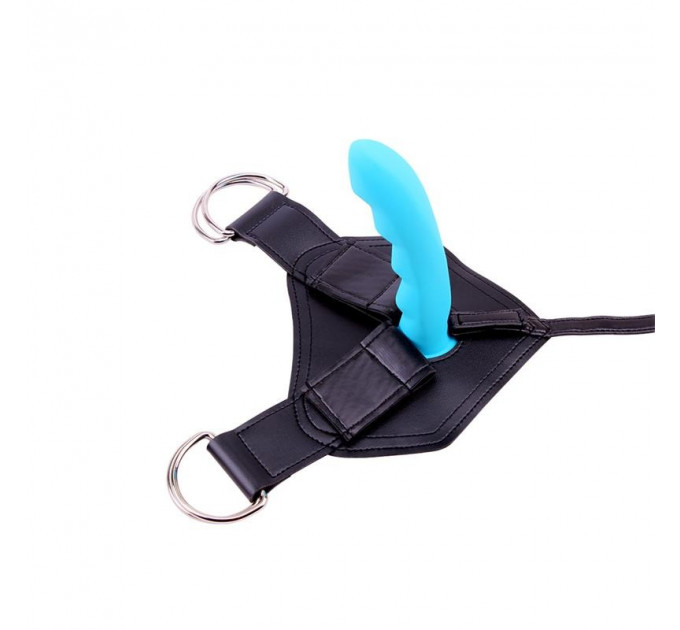 Страпон женский Chisa R.G.B Sex Harntss Cavelier с фаллоимитатором голубого цвета