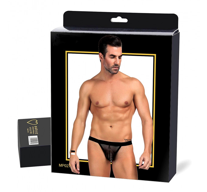 Стринги чоловічі Star Night у сіточку, білі, XS-M