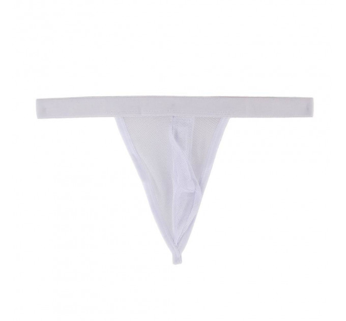 Стринги чоловічі Star Night у сіточку, білі, XS-M