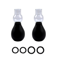 Вакуумні стимулятори для сосків Chisa Hi Basic Nipple Sucker Set чорні, 2 шт.