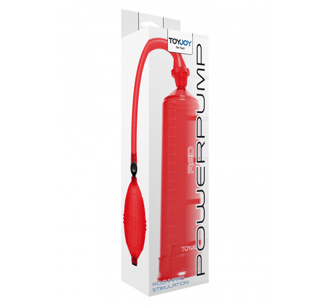 Вакуумна помпа для члена Toy Joy Power Pump механічна, червона
