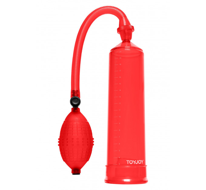 Вакуумна помпа для члена Toy Joy Power Pump механічна, червона