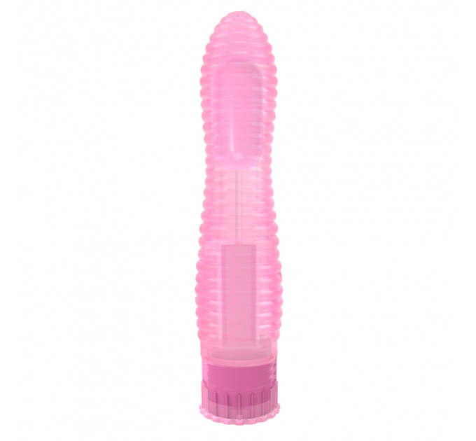 Вибратор рельефный на батарейках Chisa Crystal Jellie, розовый