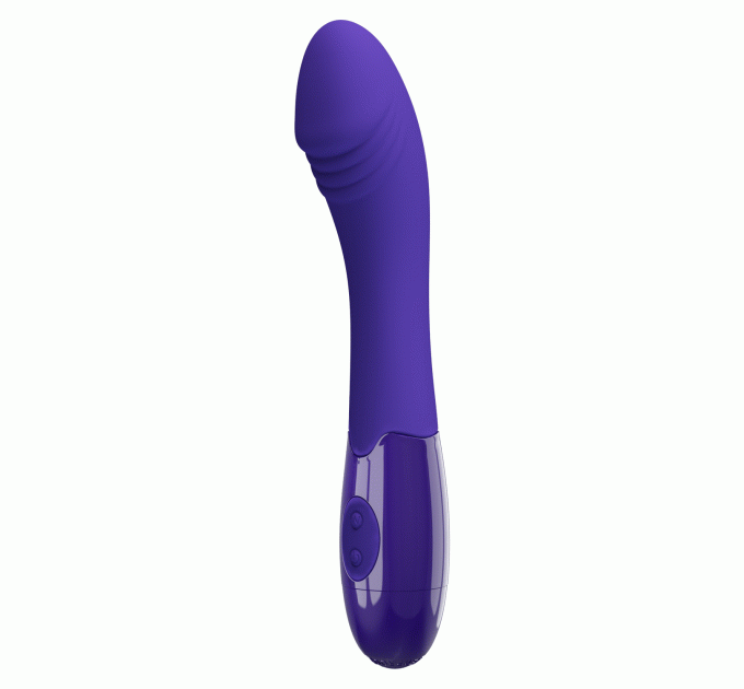 Вибратор для точки G Pretty Love Elemental, синий, 19 х 3.2 см