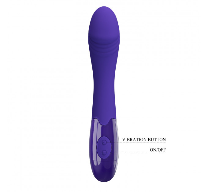 Вибратор для точки G Pretty Love Elemental, синий, 19 х 3.2 см