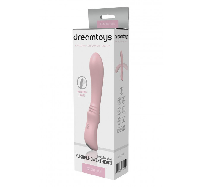 Вибратор гибкий классический Dream Toys Sweetheart розовый