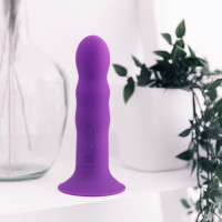 Вибратор рельефный Adrien Lastic Hitsens 3 на присоске, фиолетовый