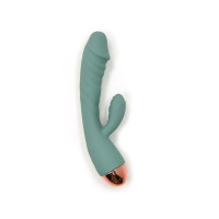 Вибратор рельефный с клиторальным отростком Sweet Em Velvet Lure. бирюзовый, 20.5 х 4 см Вибратор рельефный с клиторальным отростком Sweet Em Velvet Lure. бирюзовый, 20.5 х 4 см