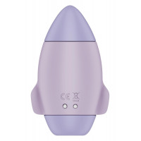 Вибратор Satisfyer Mission Control с вакуумной стимуляцией клитора, фиолетовый