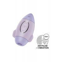Вибратор Satisfyer Mission Control с вакуумной стимуляцией клитора, фиолетовый