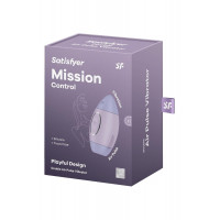 Вибратор Satisfyer Mission Control с вакуумной стимуляцией клитора, фиолетовый