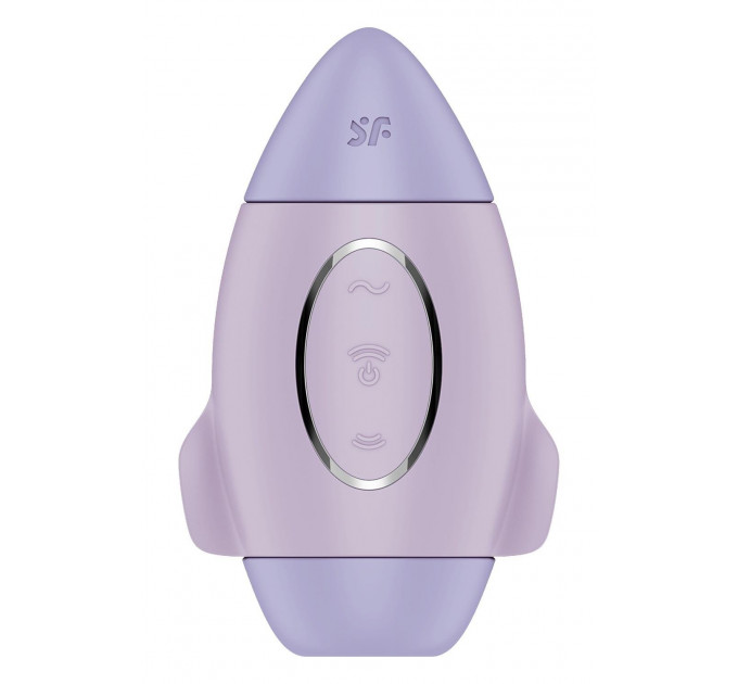 Вибратор Satisfyer Mission Control с вакуумной стимуляцией клитора, фиолетовый