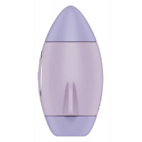 Вибратор Satisfyer Mission Control с вакуумной стимуляцией клитора, фиолетовый