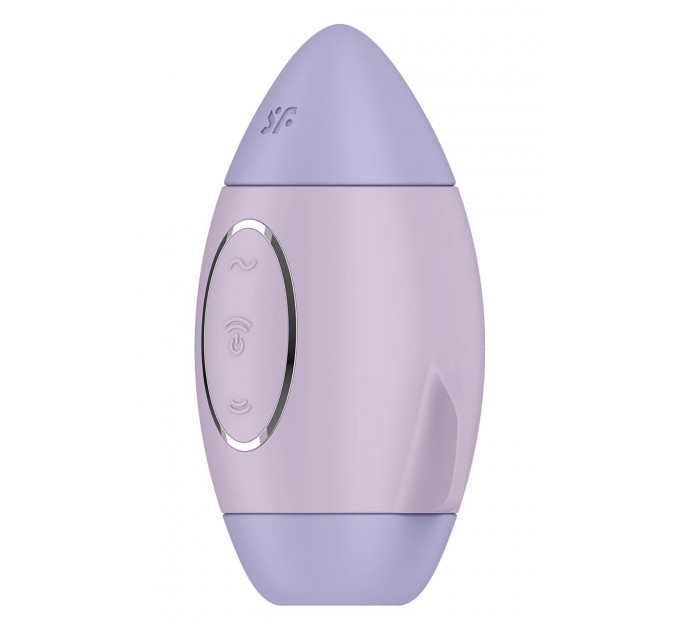 Вибратор Satisfyer Mission Control с вакуумной стимуляцией клитора, фиолетовый