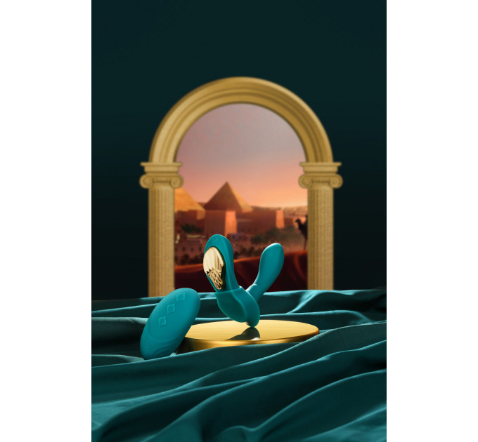 Вибратор в трусики AYA Zalo Turquoise Green на пульте управления