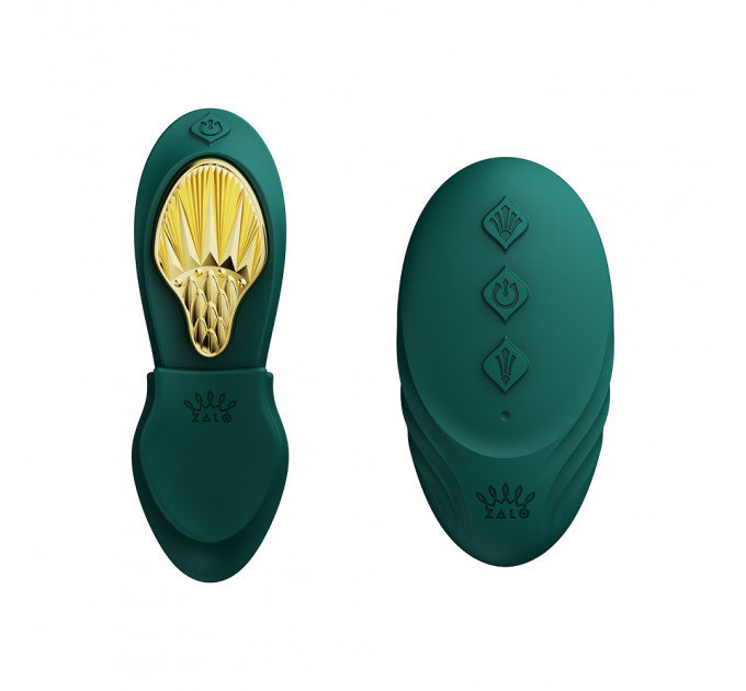 Вибратор в трусики AYA Zalo Turquoise Green на пульте управления