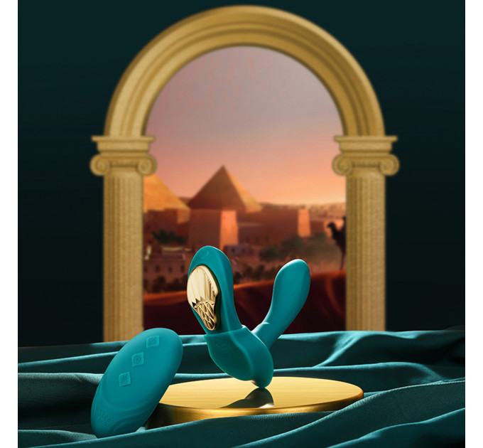Вибратор в трусики AYA Zalo Turquoise Green на пульте управления