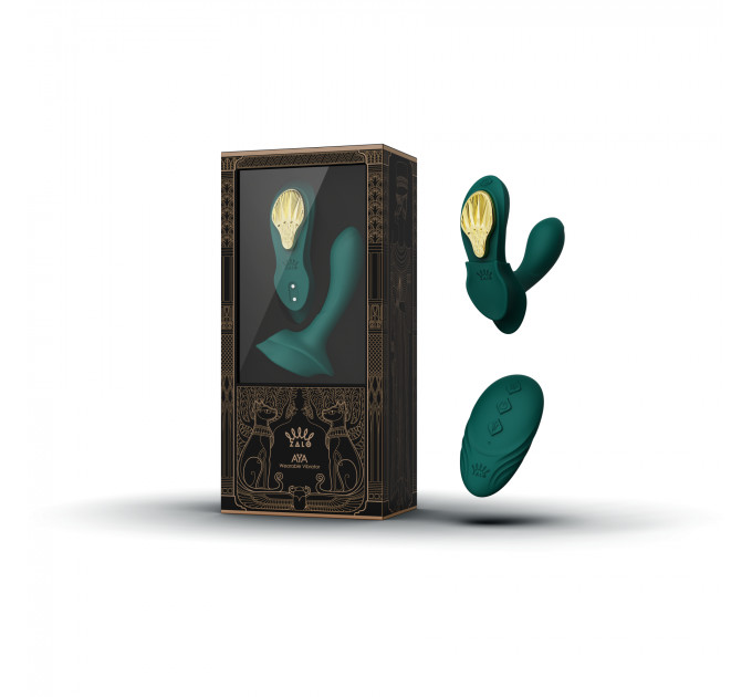 Вибратор в трусики AYA Zalo Turquoise Green на пульте управления