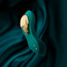 Вибратор в трусики AYA Zalo Turquoise Green на пульте управления