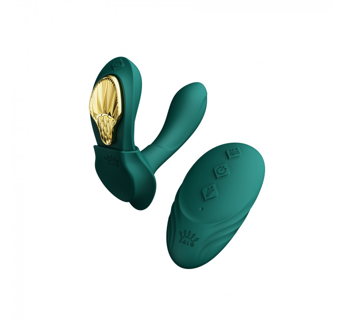 Вибратор в трусики AYA Zalo Turquoise Green на пульте управления