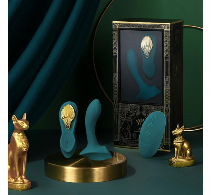 Вибратор в трусики AYA Zalo Turquoise Green на пульте управления