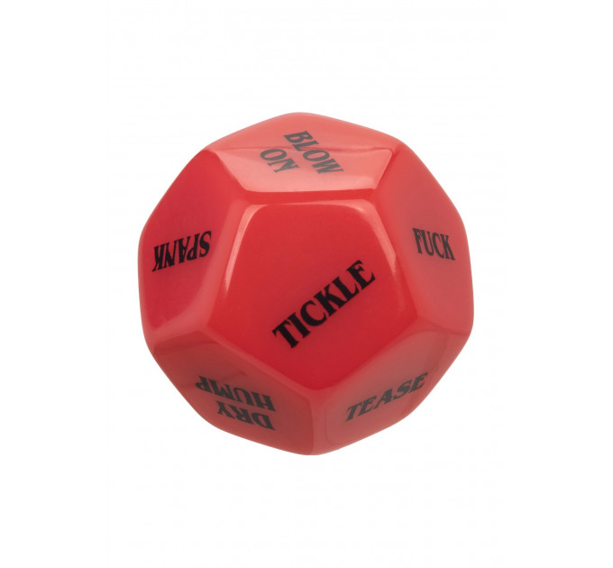 Гральні секс-кубики для пари CalExotic Roll Play-Naughty Dice Set, червоно-чорні