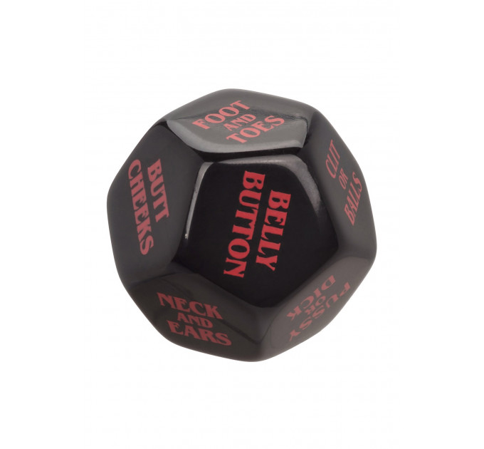 Гральні секс-кубики для пари CalExotic Roll Play-Naughty Dice Set, червоно-чорні